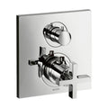 AXOR 39725001 Citterio Thermostatic Trim with Volume Control and Diverter- Cross Handle - Chrome