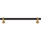 TOP KNOBS M2752 Bit 8 13/16" Center to Center Bar Pull - Flat Black and Honey Bronze