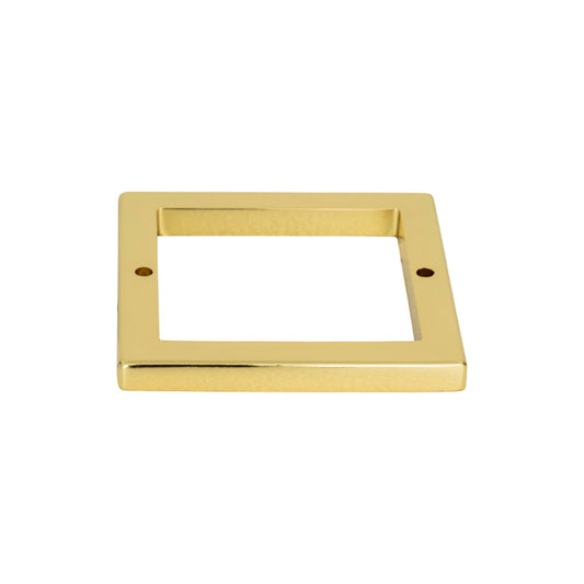 ATLAS 394-FG Tableau Square Pull Backplate , French Gold