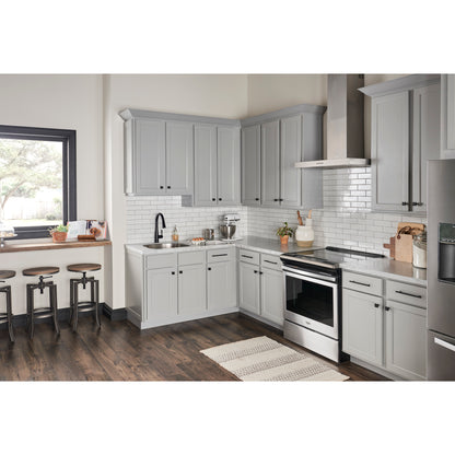 JEFFREY ALEXANDER 845MB Dominique 1-1/8" Length Square Knob - Matte Black