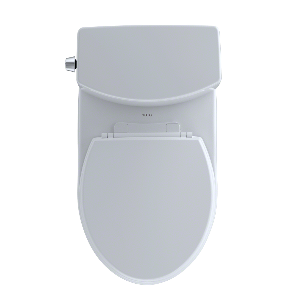TOTO CST453CUFRG#01 Drake Ii 1G Two-Piece Round 1.0 Gpf Universal Height Toilet With Cefiontect And Right-Hand Trip Lever - Cotton White