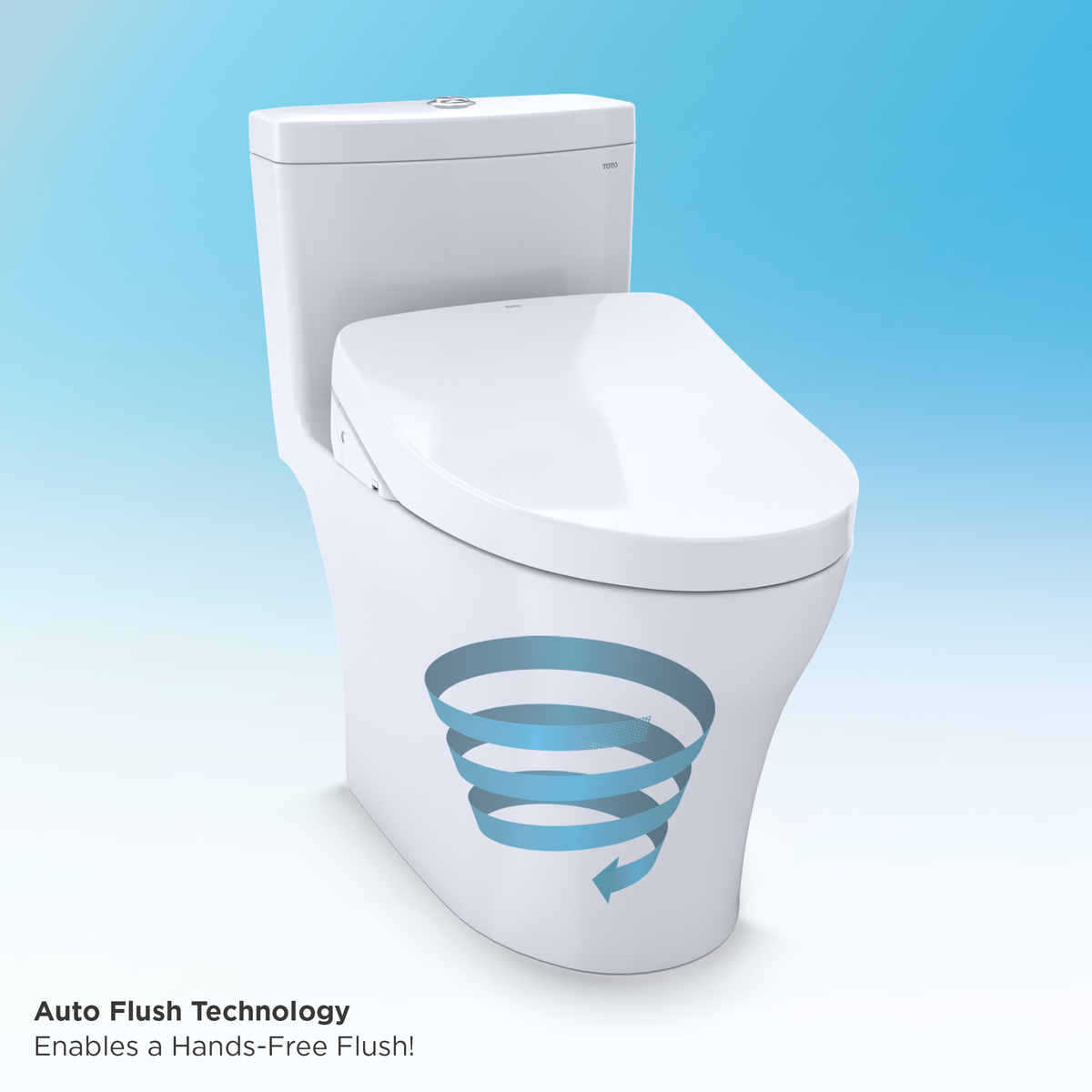 TOTO CWT4474047CMFGA#MS Washlet+ Rp Wall-Hung D-Shape Toilet With Rx Bidet Seat And Duofit In-Wall 1.28 And 0.9 Gpf Auto Dual-Flush Tank System - Matte Silver
