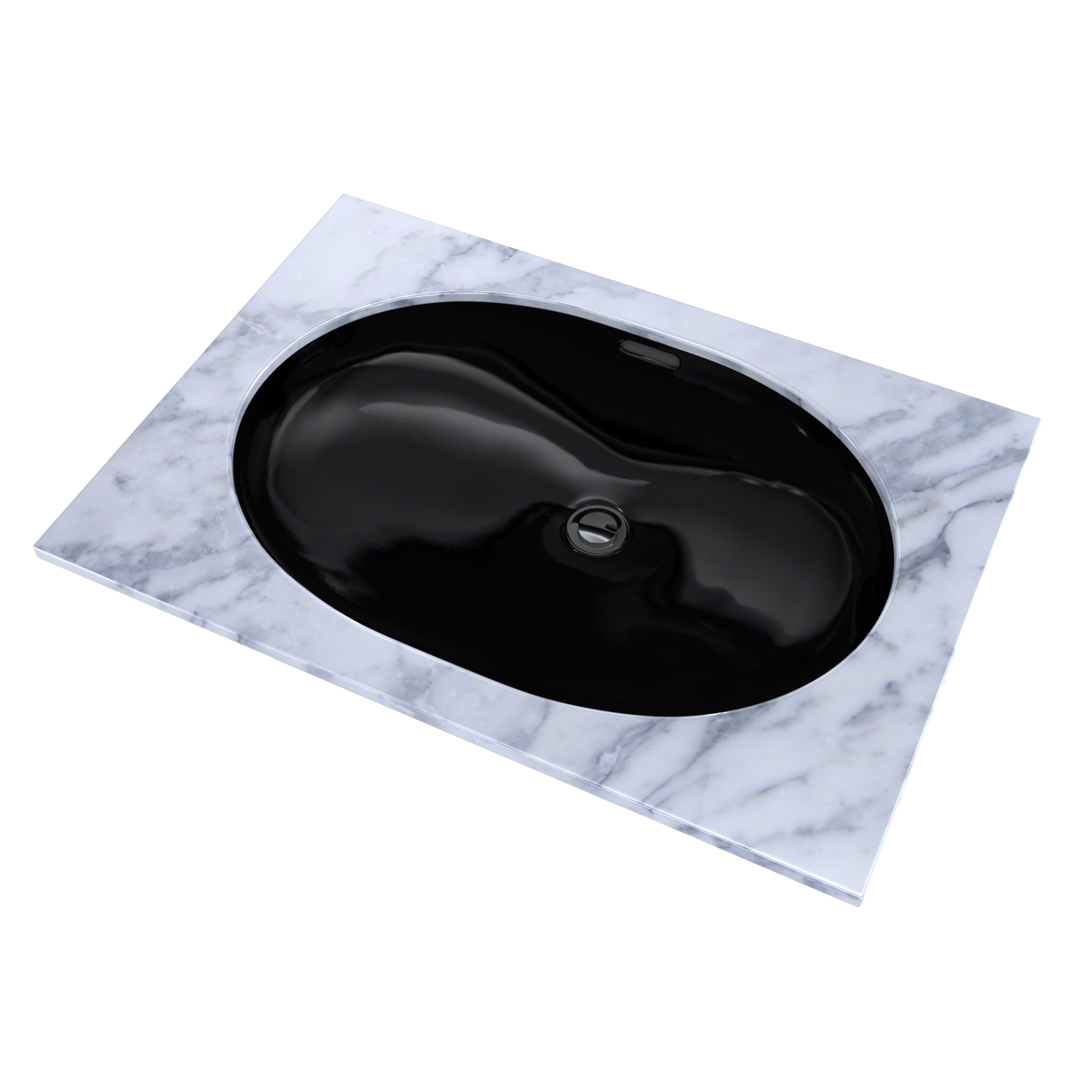 TOTO LT546#51 19-11/16" x 13-3/4" Oval Undermount Bathroom Sink , Ebony