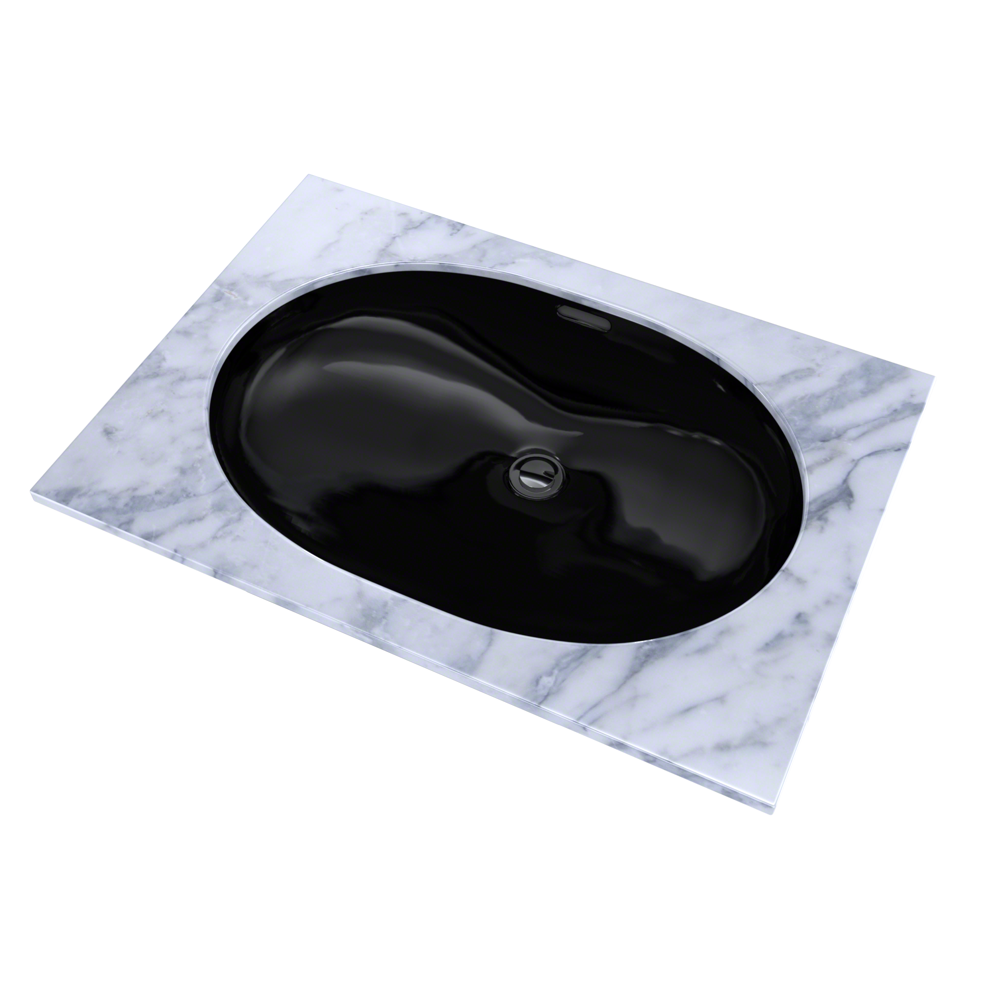 TOTO LT546#51 19-11/16" X 13-3/4" Oval Undermount Bathroom Sink - Ebony