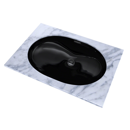 TOTO LT546#51 19-11/16" X 13-3/4" Oval Undermount Bathroom Sink - Ebony