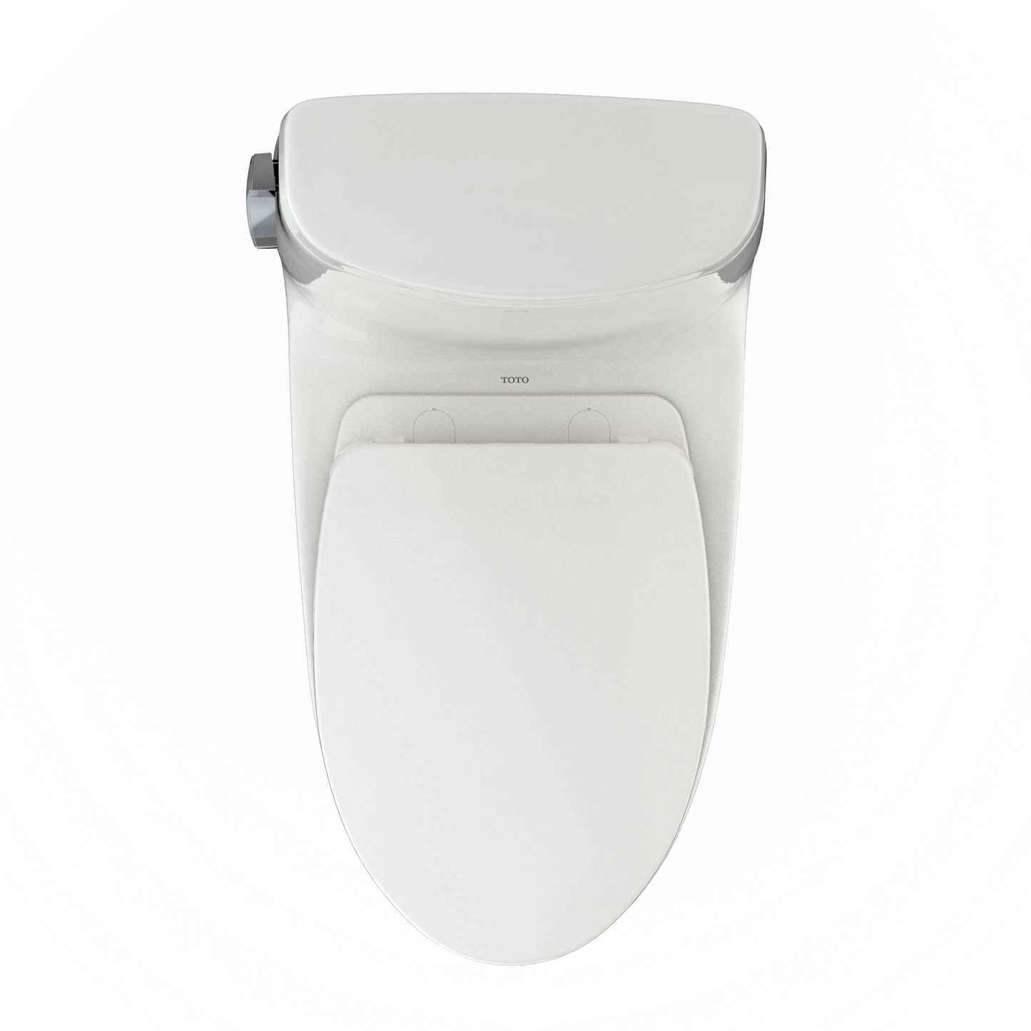 TOTO MS604124CEFG#11 UltraMax II One-Piece Elongated 1.28 GPF Universal Height Toilet with CEFIONTECT and SS124 SoftClose Seat , Colonial White