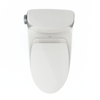 TOTO MS604124CEFG#11 Ultramax Ii One-Piece Elongated 1.28 Gpf Universal Height Toilet With Cefiontect And Ss124 Softclose Seat - Colonial White