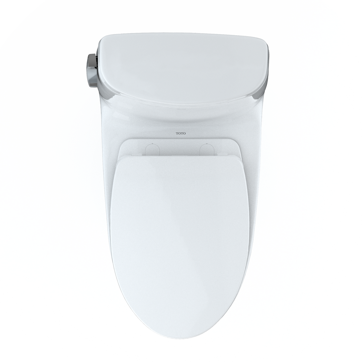TOTO MS604124CEFG#01 Ultramax Ii One-Piece Elongated 1.28 Gpf Universal Height Toilet With Cefiontect And Ss124 Softclose Seat - Cotton White