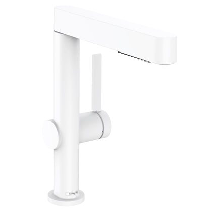 HANSGROHE 76063701 Finoris Single-Hole Faucet 230 with 2-Spray Pull-Out, 1.2 GPM - Matte White