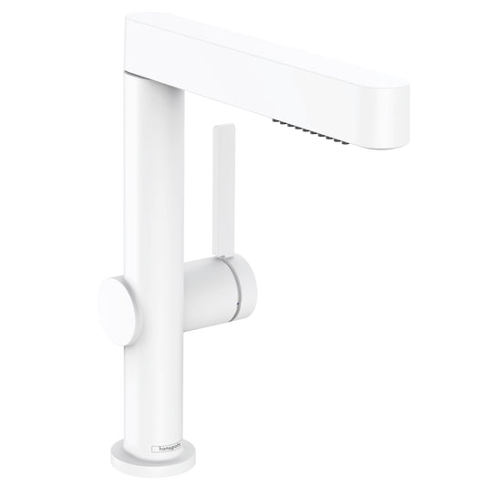 HANSGROHE 76063701 Finoris Single-Hole Faucet 230 with 2-Spray Pull-Out, 1.2 GPM - Matte White