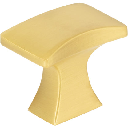 JEFFREY ALEXANDER 767BG Philip 1-1/4" Length Rectangle Knob - Brushed Gold