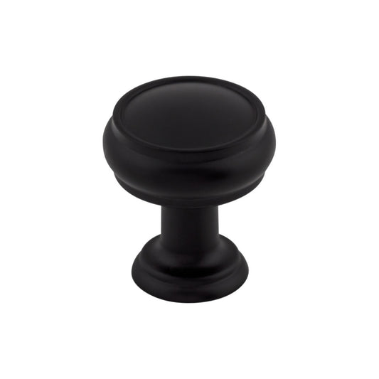 TOP KNOBS TK830BLK Eden 1" Diameter Round Knob - Flat Black