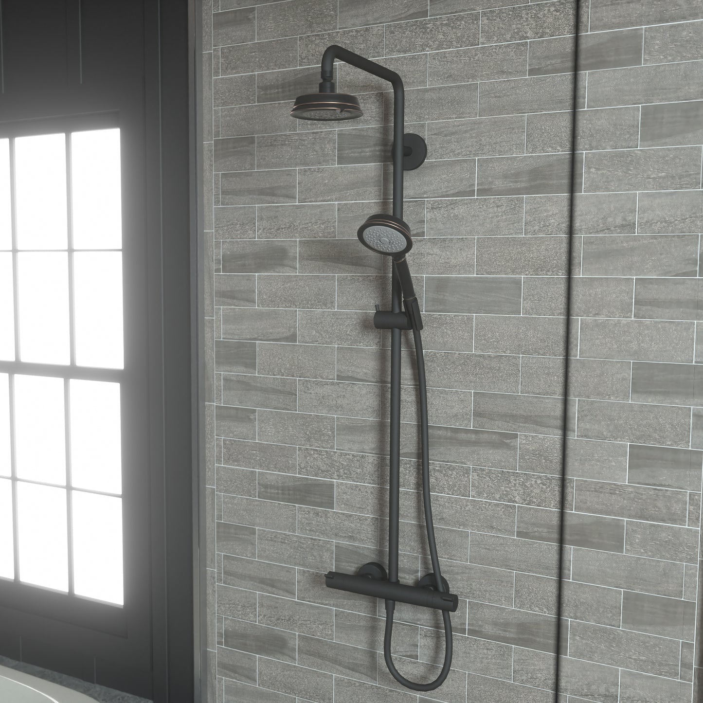 HANSGROHE 04072920 Croma 100 Classic Handshower 3-Jet, 2.5 GPM - Rubbed Bronze