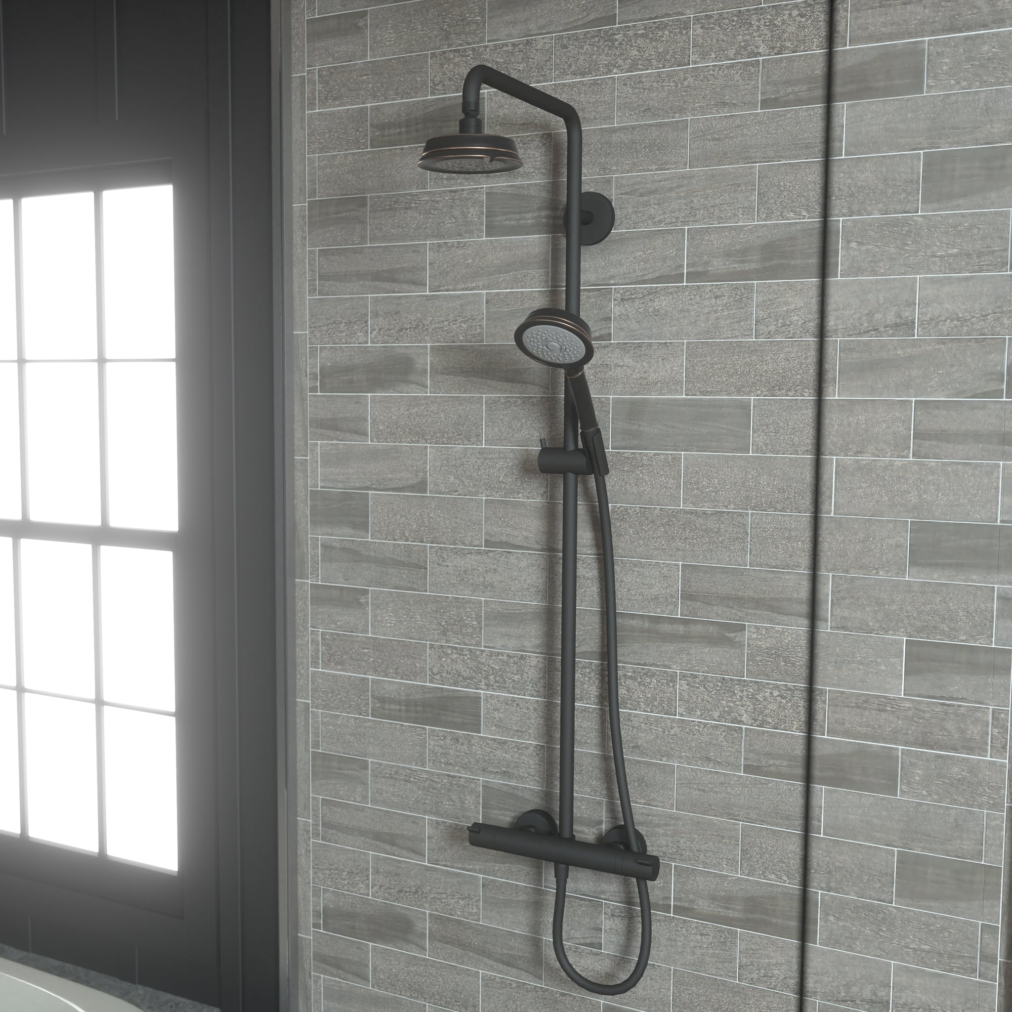HANSGROHE 04072920 Croma 100 Classic Handshower 3-Jet, 2.5 GPM - Rubbed Bronze