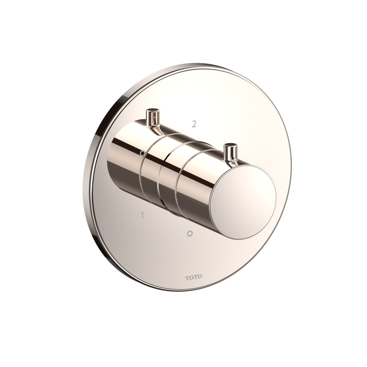 TOTO TBV01102U#PN Round Three-Way Diverter Trim With Off - Polished Nickel