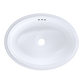 TOTO LT643#01 Dartmouth 17-1/4" x 12-7/8" Oval Undermount Bathroom Sink , Cotton White