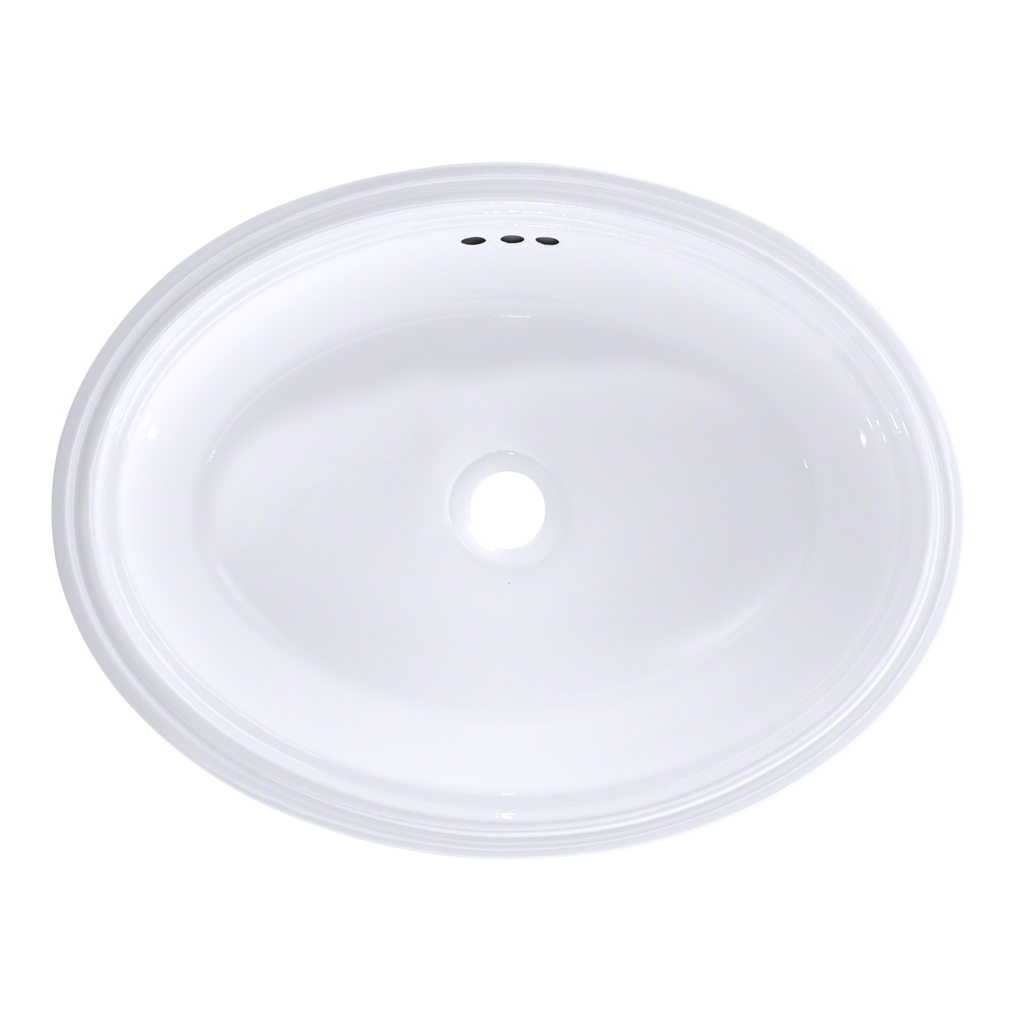 TOTO LT643#01 Dartmouth 17-1/4" x 12-7/8" Oval Undermount Bathroom Sink , Cotton White