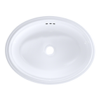 TOTO LT643#01 Dartmouth 17-1/4" x 12-7/8" Oval Undermount Bathroom Sink , Cotton White