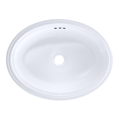 TOTO LT643#01 Dartmouth 17-1/4" x 12-7/8" Oval Undermount Bathroom Sink , Cotton White