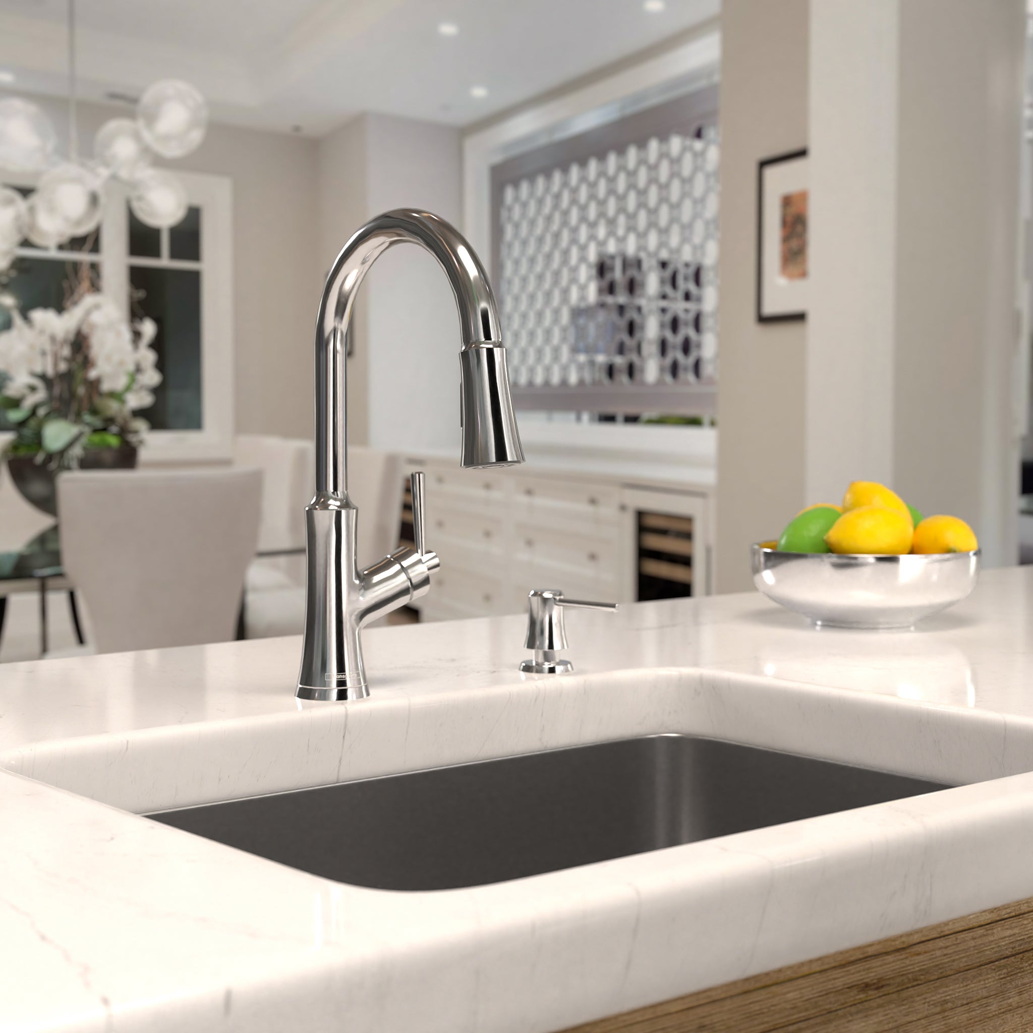 HANSGROHE 04793000 Joleena HighArc Kitchen Faucet, 2-Spray Pull-Down, 1.75 GPM - Chrome