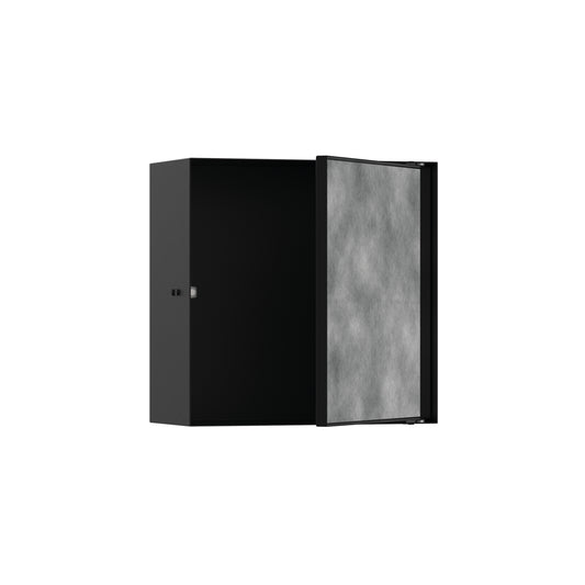 HANSGROHE 56091670 XtraStoris Rock Wall Niche with Tileable Door 12"x 12"x 5.5" in Matte Black