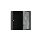 HANSGROHE 56091670 XtraStoris Rock Wall Niche with Tileable Door 12"x 12"x 5.5" - Matte Black