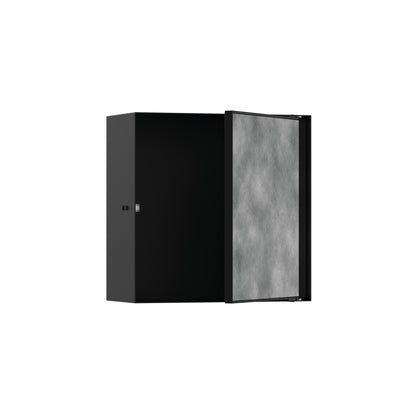 HANSGROHE 56091670 XtraStoris Rock Wall Niche with Tileable Door 12"x 12"x 5.5" - Matte Black