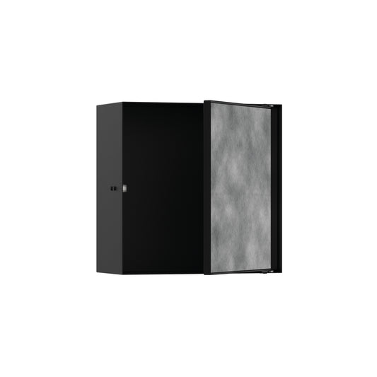 HANSGROHE 56091670 XtraStoris Rock Wall Niche with Tileable Door 12"x 12"x 5.5" - Matte Black