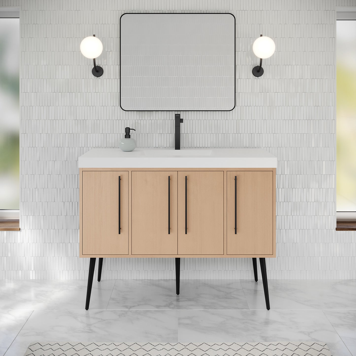 JEFFREY ALEXANDER VKTEM48NOPRE - Natural Oak