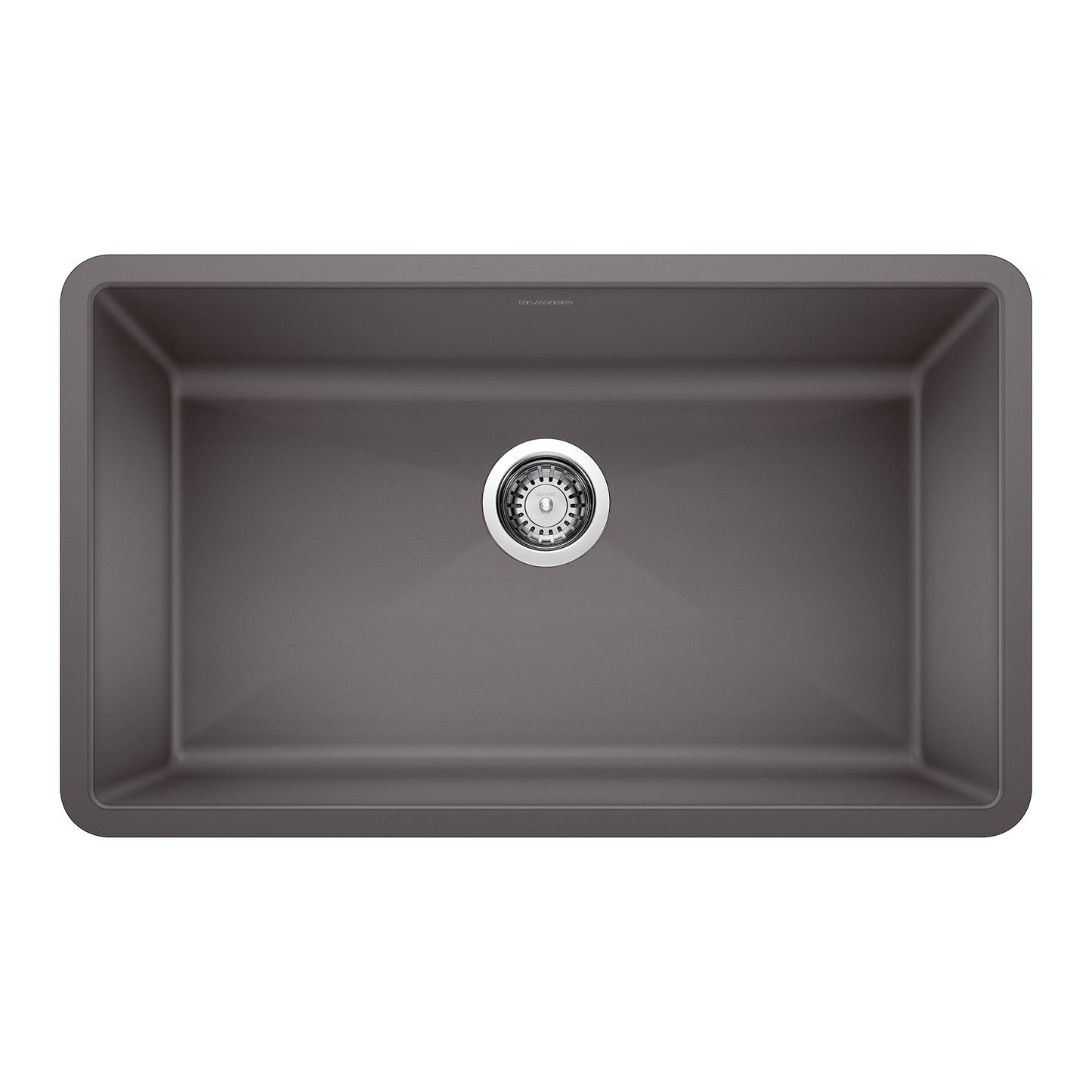 BLANCO 441478 Precis Precis SILGRANIT 32" Super Single Undermount Kitchen Sink - Cinder in Cinder