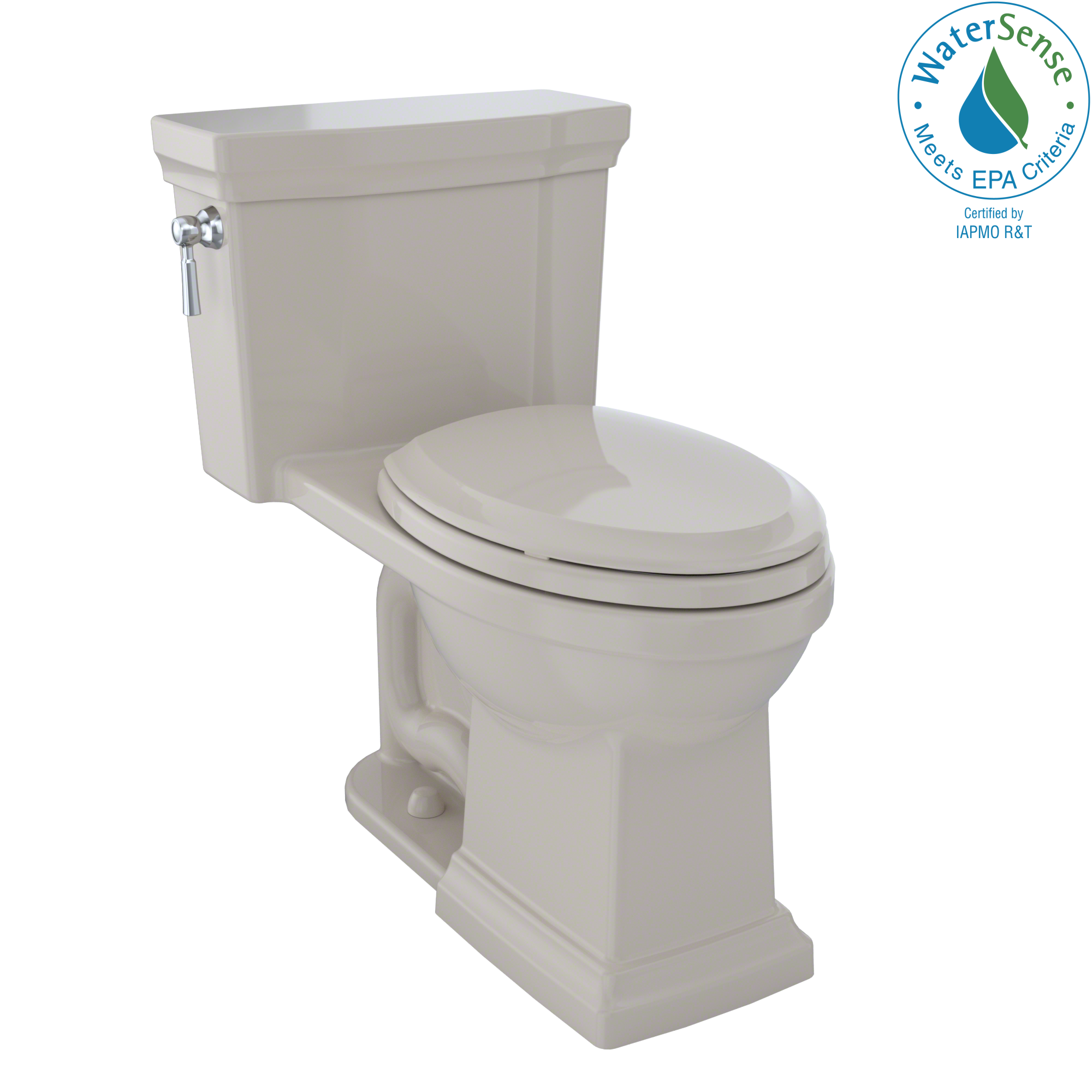TOTO MS814224CUFG#03 Promenade Ii 1G One-Piece Elongated 1.0 Gpf Universal Height Toilet With Cefiontect - Bone