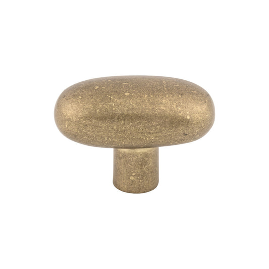 TOP KNOBS M1541 Aspen Large Potato 2" Length Oval Knob - Light Bronze