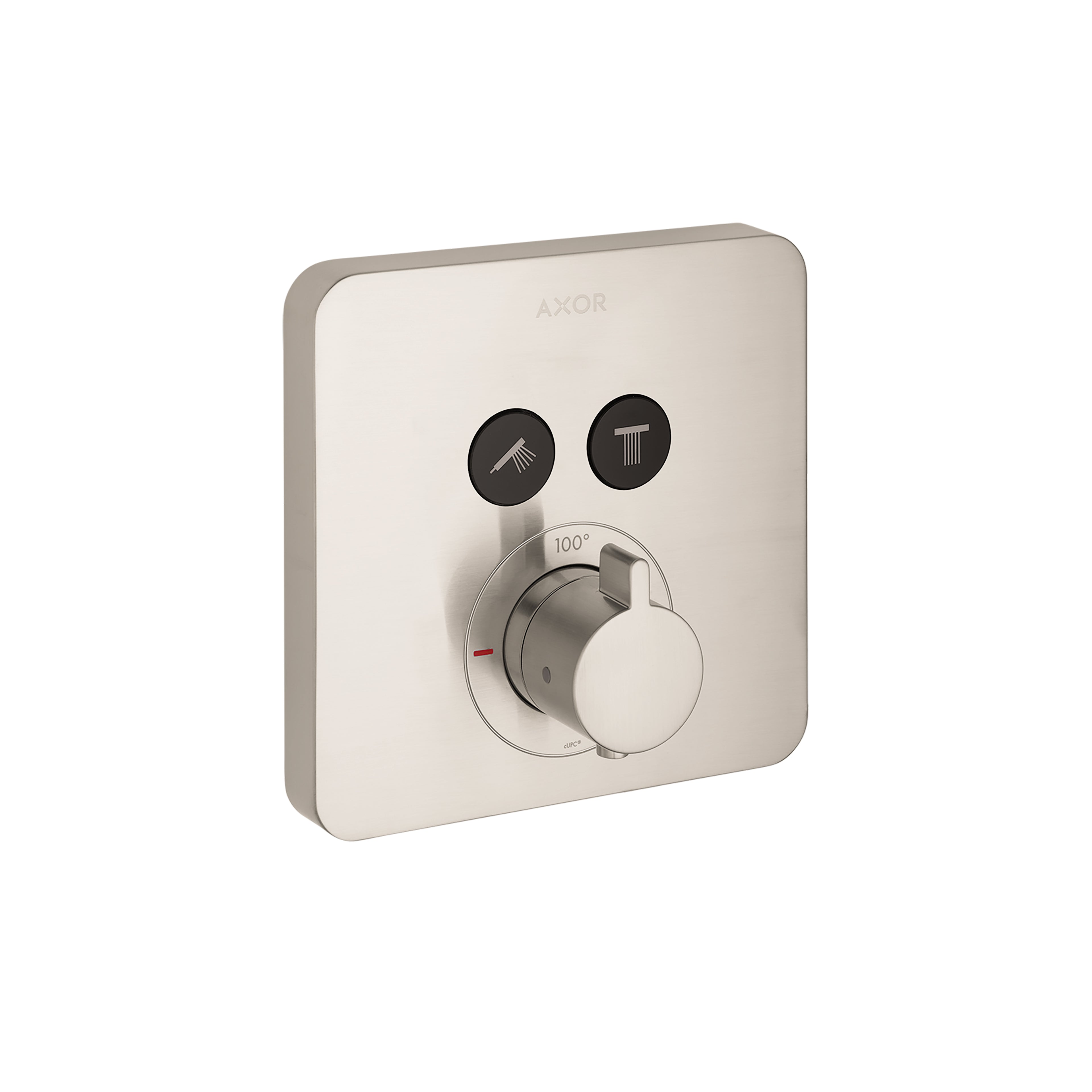AXOR 36707821 ShowerSelect Thermostatic Trim SoftCube for 2 Functions - Brushed Nickel