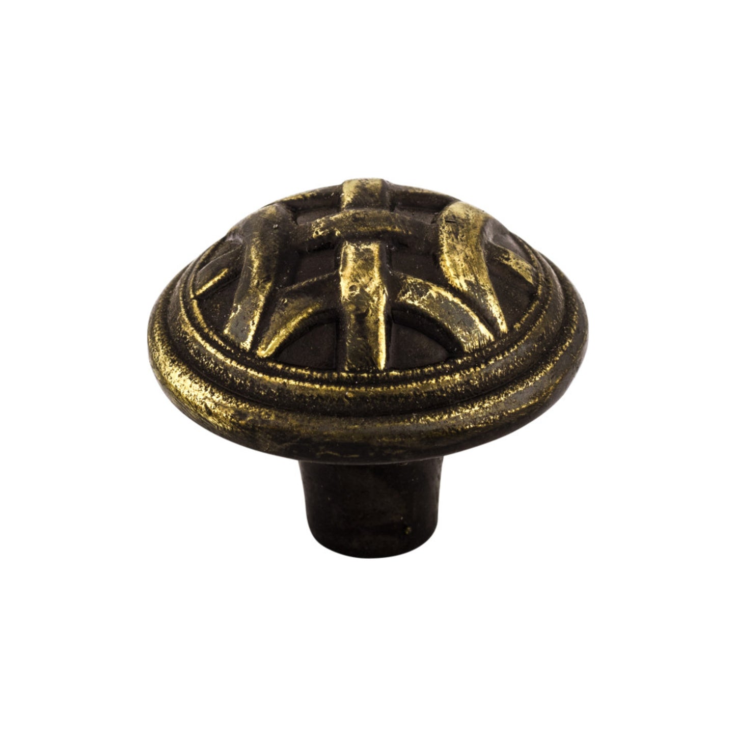 TOP KNOBS M161 Celtic 1 1/4" Diameter Round Knob - Dark Antique Brass