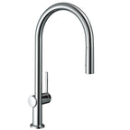HANSGROHE 72857001 Talis N HighArc Kitchen Faucet, O-Style 2-Spray Pull-Down, 1.5 GPM - Chrome