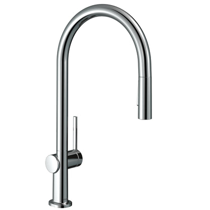 HANSGROHE 72857001 Talis N HighArc Kitchen Faucet, O-Style 2-Spray Pull-Down, 1.5 GPM - Chrome