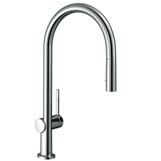 HANSGROHE 72857001 Talis N HighArc Kitchen Faucet, O-Style 2-Spray Pull-Down, 1.5 GPM in Chrome