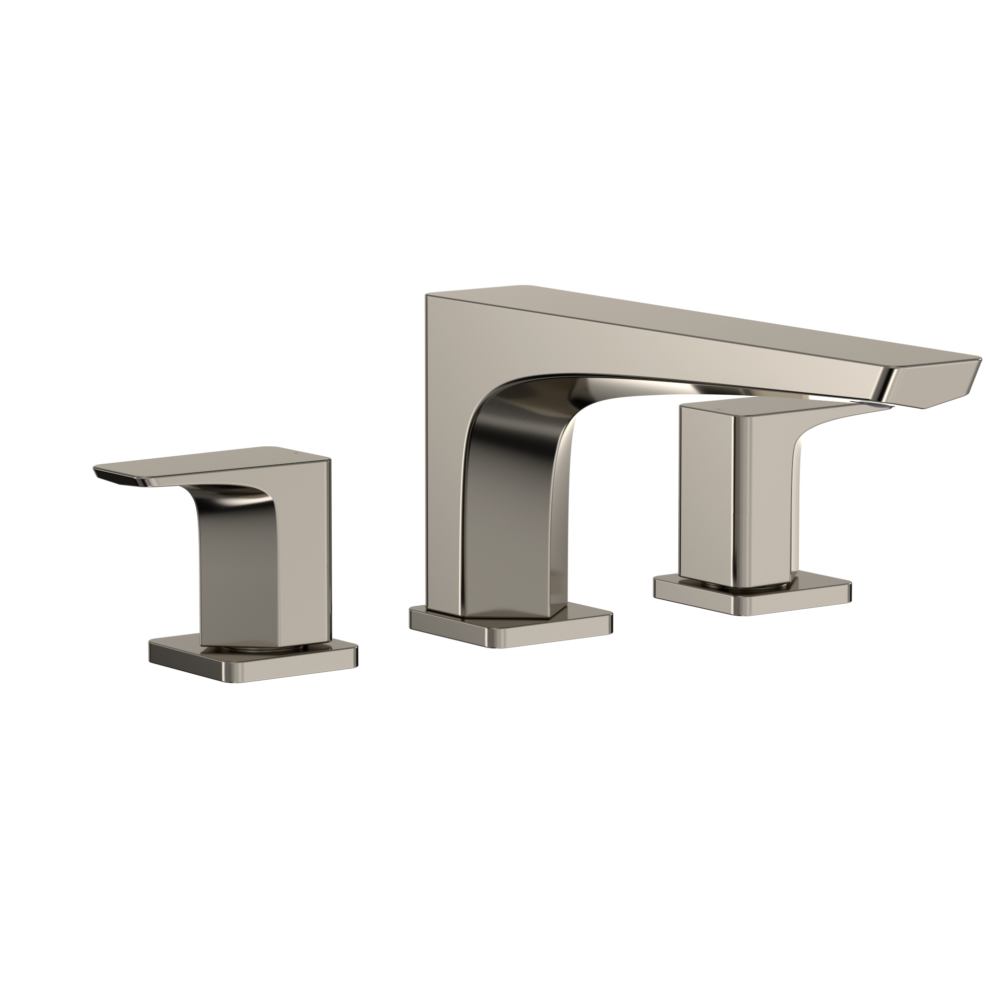 TOTO TBG07201U#PN Ge Two-Handle Deck-Mount Roman Tub Filler Trim - Polished Nickel