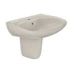TOTO LHT242G#12 Prominence Oval Wall-Mount Bathroom Sink With Cefiontect And Shroud For Single Hole Faucets - Sedona Beige