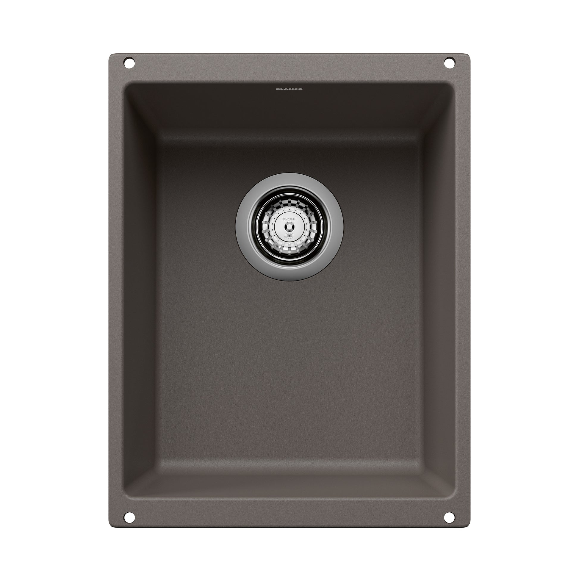 BLANCO 527413 Precis Precis SILGRANIT 13" Undermount Bar Sink - Volcano Gray in Volcano Gray