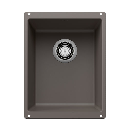 BLANCO 527413 Precis Precis SILGRANIT 13" Undermount Bar Sink - Volcano Gray in Volcano Gray