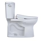 TOTO MW4544736CEFG#01 Washlet+ Drake Ii Two-Piece Elongated 1.28 Gpf Toilet And Washlet+ S7A Contemporary Bidet Seat - Cotton White