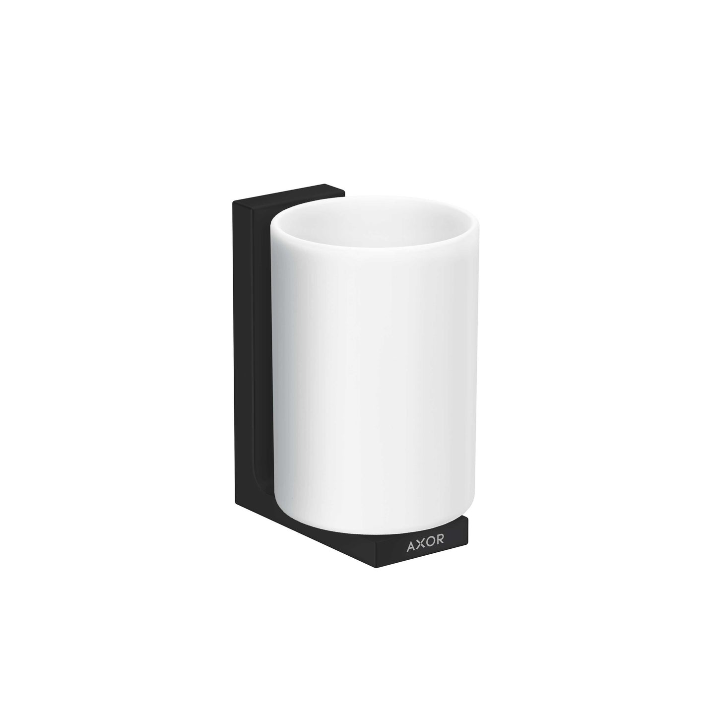 AXOR Universal Rectangular  Toothbrush Tumbler in Matte Black