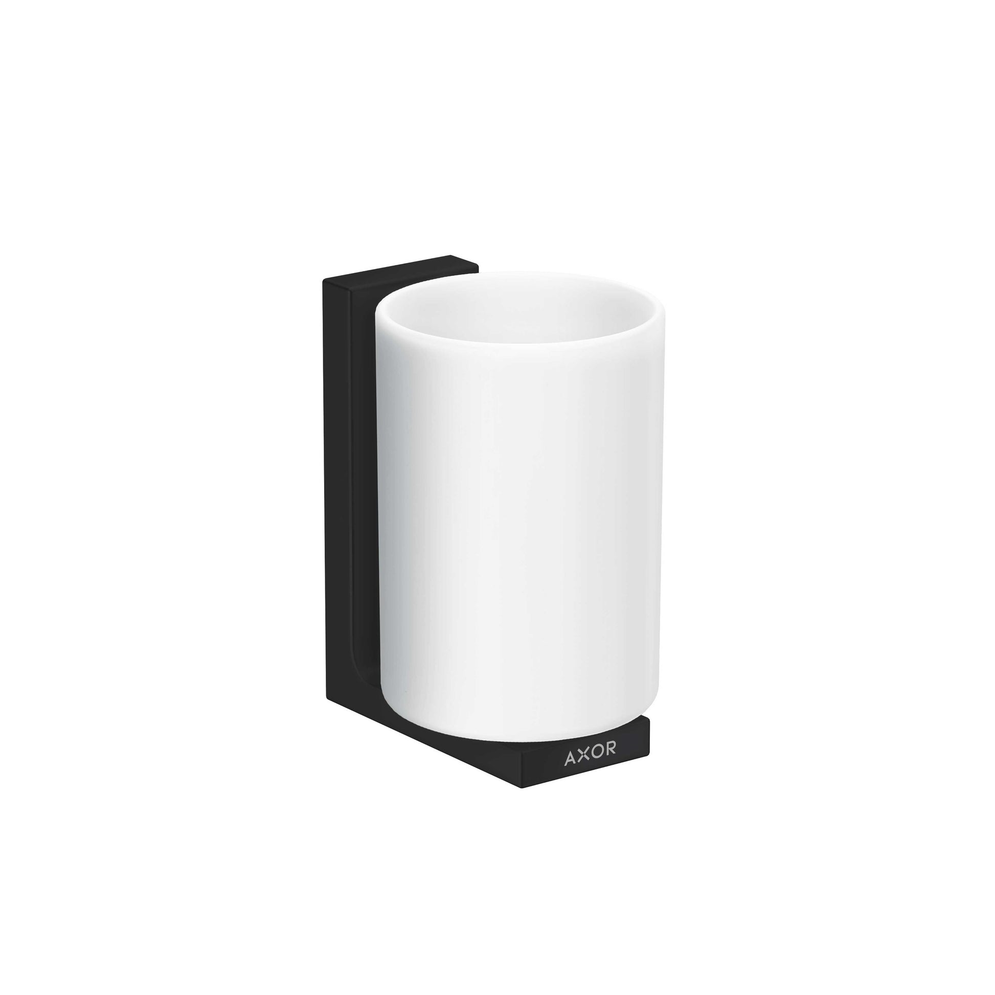 AXOR Universal Rectangular  Toothbrush Tumbler in Matte Black