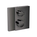AXOR 46760331 Edge Thermostatic Trim with Volume Control and Diverter - Polished Black Chrome