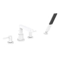 HANSGROHE 76443701 Finoris 4-Hole Roman Tub Set Trim with 1.75 GPM Handshower - Matte White