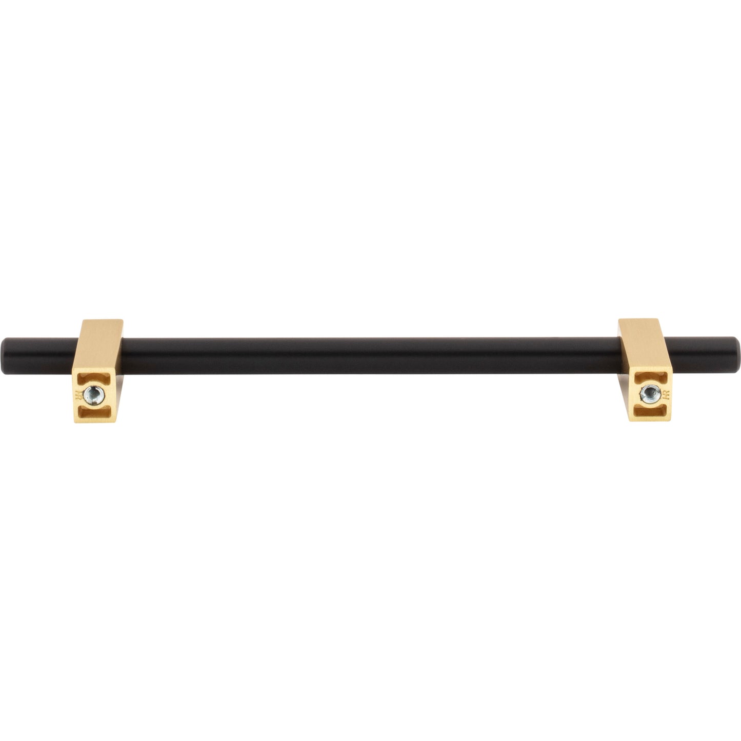 JEFFREY ALEXANDER 478-160MBBG Larkin 2 160 mm Center-to-Center Bar Pull - Matte Black w/Brushed Gold