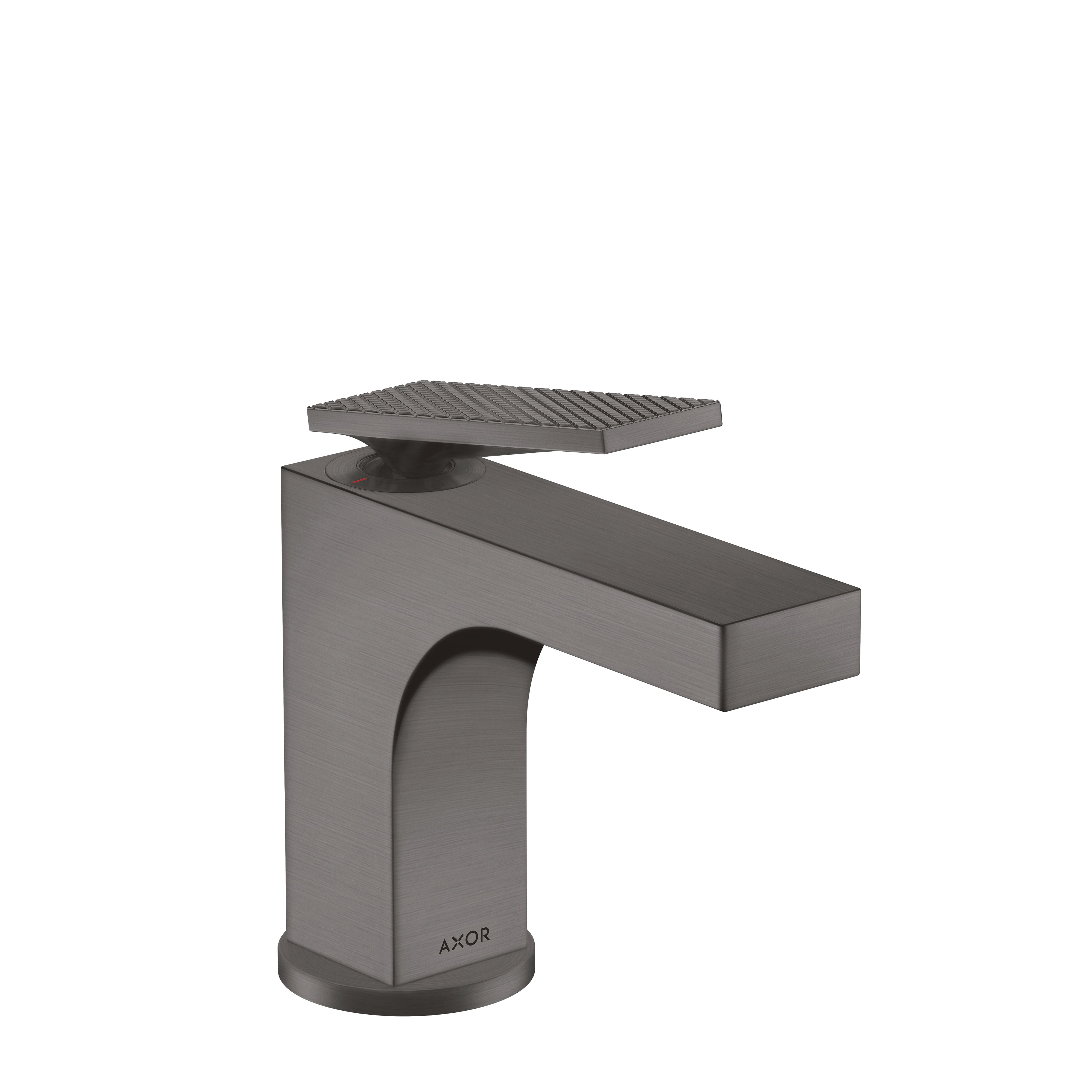 AXOR 39001341 Citterio Single-Hole Faucet 90 with Pop-Up Drain- Rhombic Cut, 1.2 GPM - Brushed Black Chrome