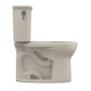 TOTO CST785CEFG#03 Drake Transitional Two-Piece Round 1.28 GPF Universal Height TORNADO FLUSH Toilet with CEFIONTECT , Bone