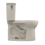 TOTO CST785CEFG#03 Drake Transitional Two-Piece Round 1.28 Gpf Universal Height Tornado Flush Toilet With Cefiontect - Bone
